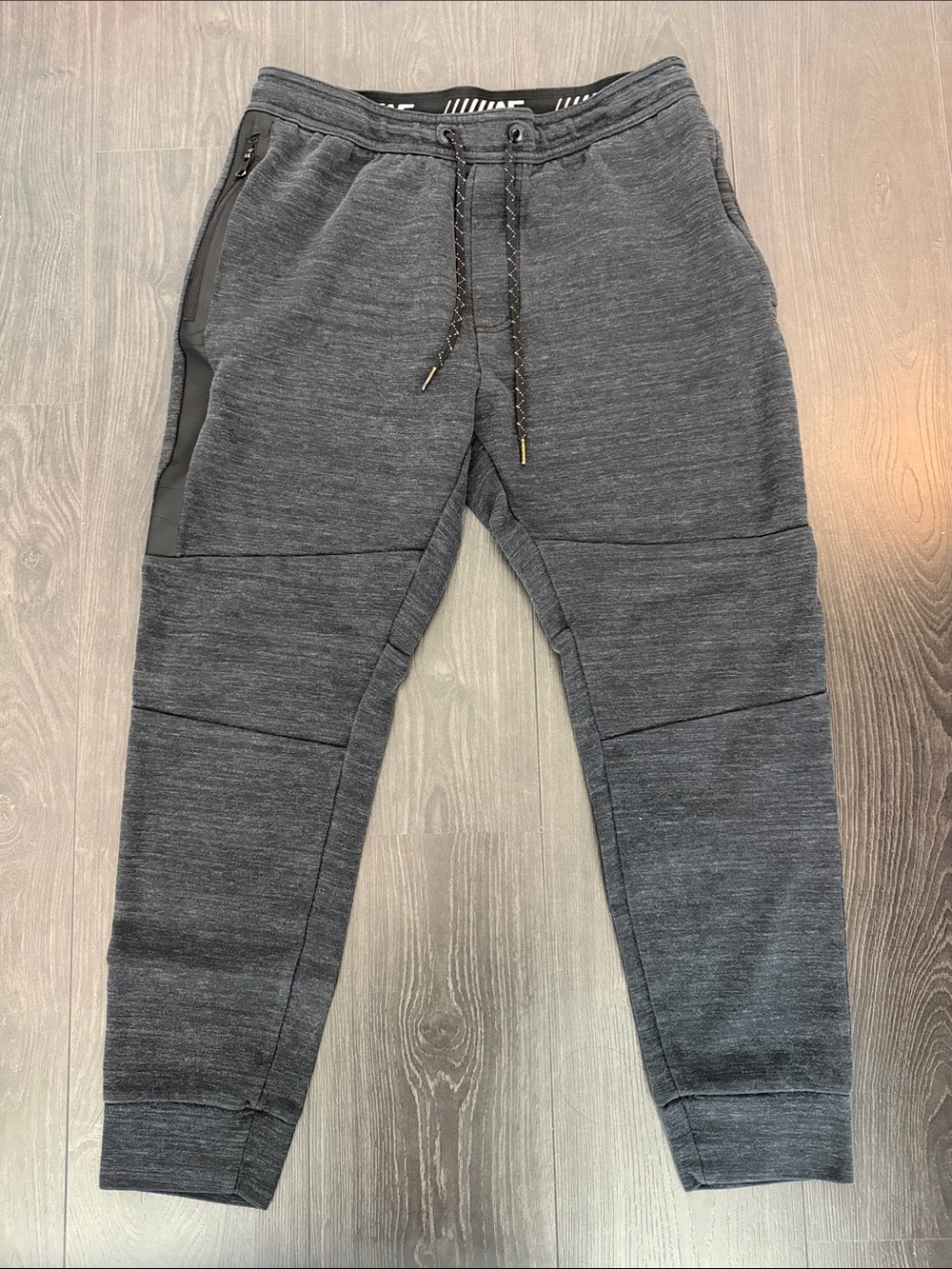American Eagle - Men's Heather Charcoal Jogger Sweatpants Drawstring Waist
